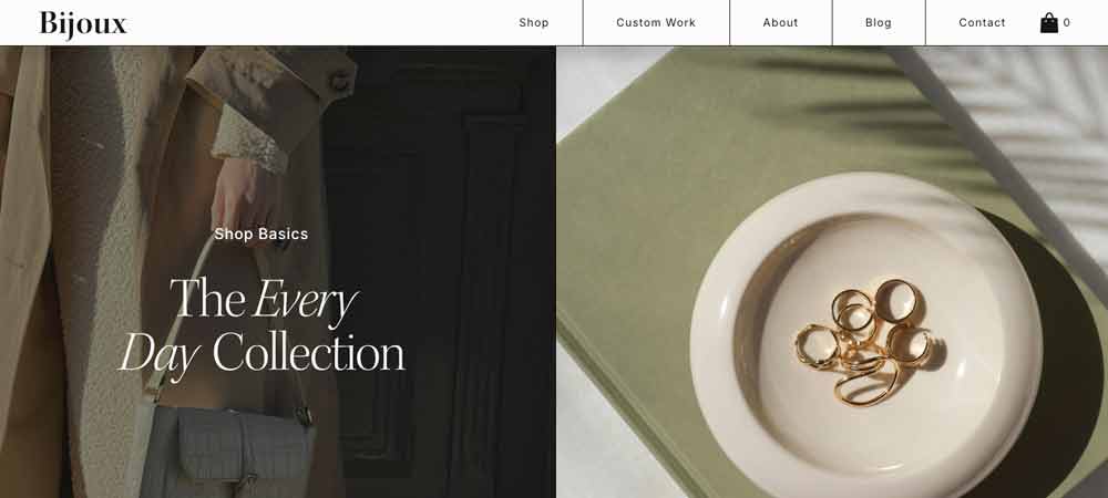 Squarespace template fasion #3